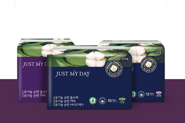 저스트마이데이, 유기농 중형 면생리대 누적 판매량 30만팩 돌파